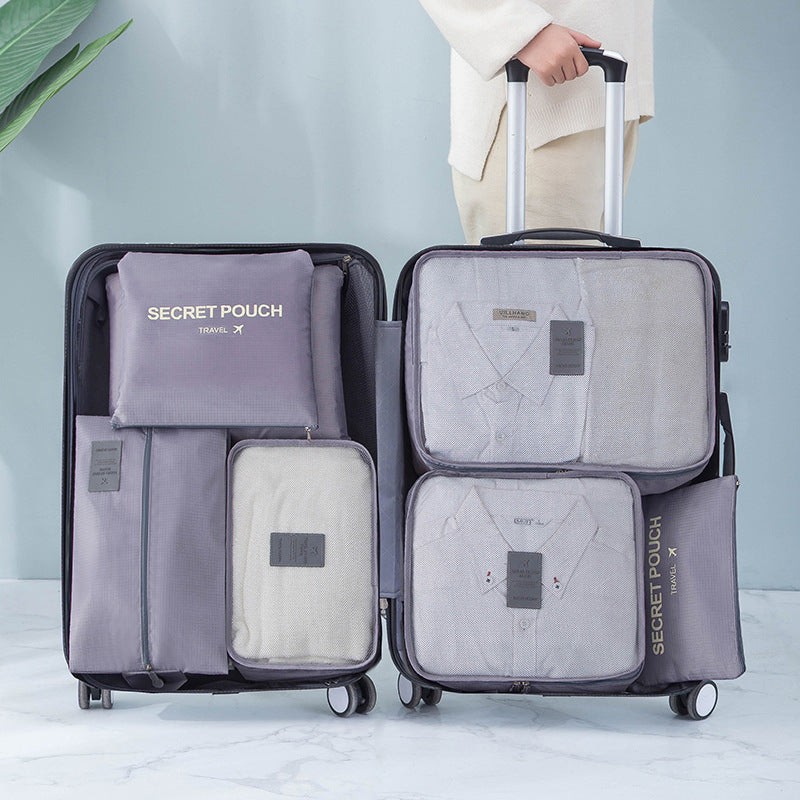 six-piece set, seven-piece storage bag, travel goods classification storage bag, business trip multi-functional clothing finishing set