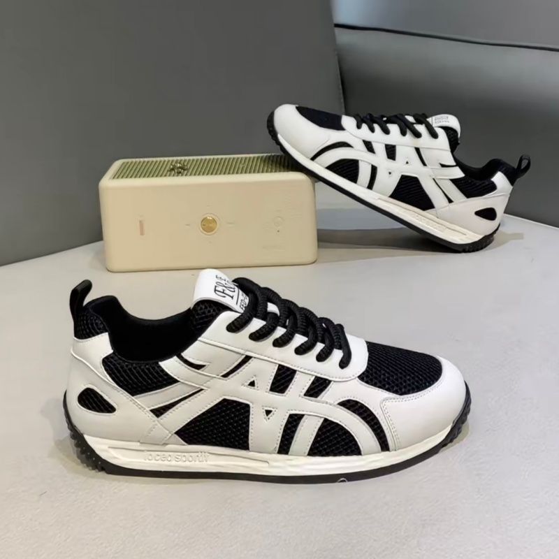 Men's shoes: 2026 summer breathable mesh platform chunky sneakers, lightweight & versatile, trendy & stylish casual shoes