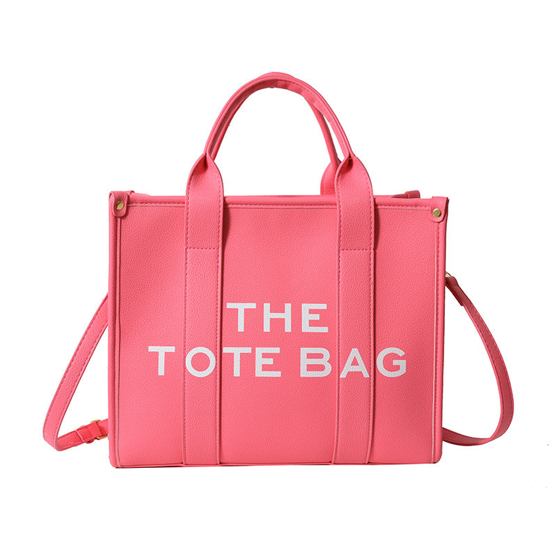 Women's shoulder bag 2025 new style minimalist casual large capacity handbag crossbody bag cross-border letter print tote bag