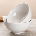 Pure white ceramic tableware thickened chinoiserie oven mitts rice ramen soup bowl for home ceramic hotel special can be marked