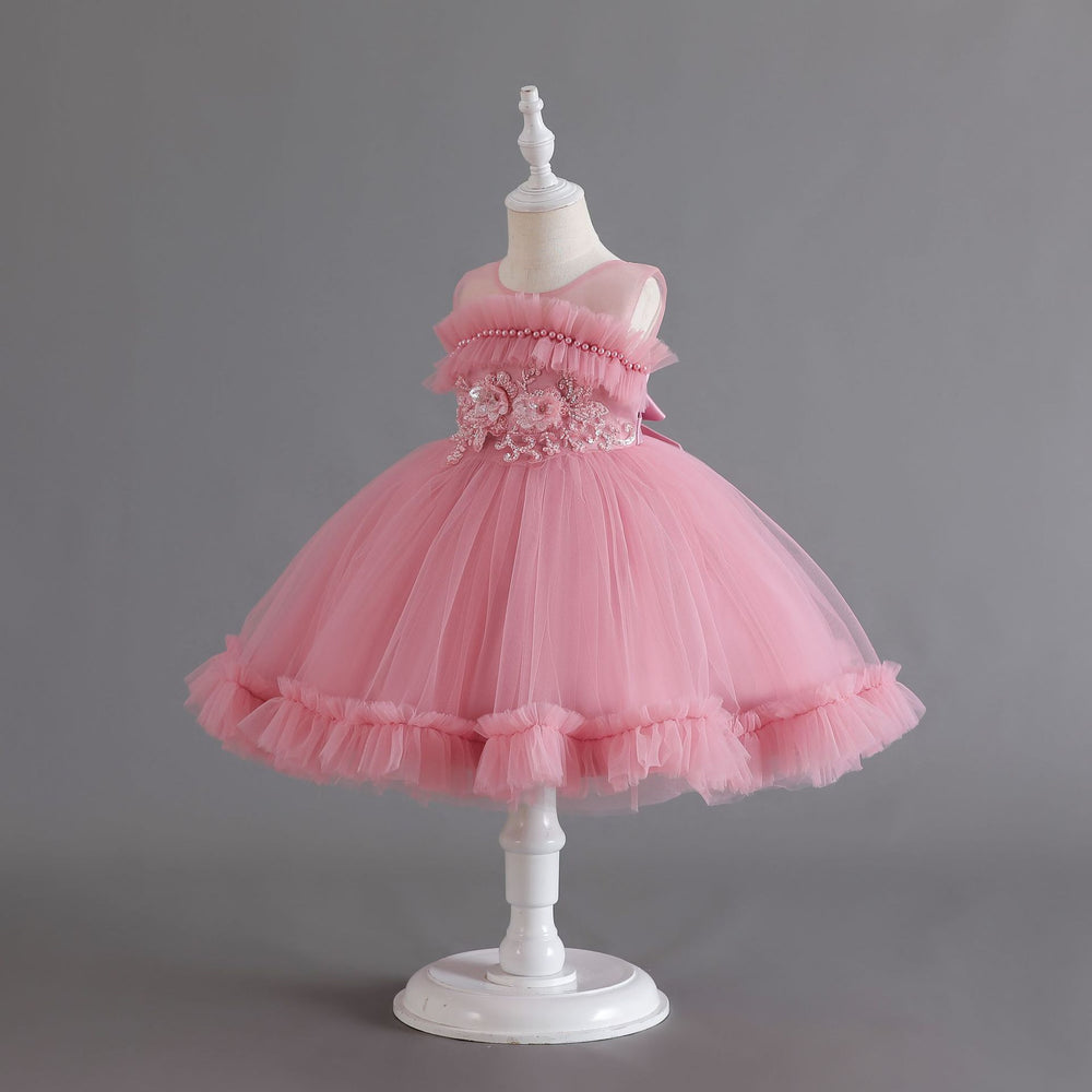 Export children's sequin lace princess dress for baby girls' first birthday - baby dress