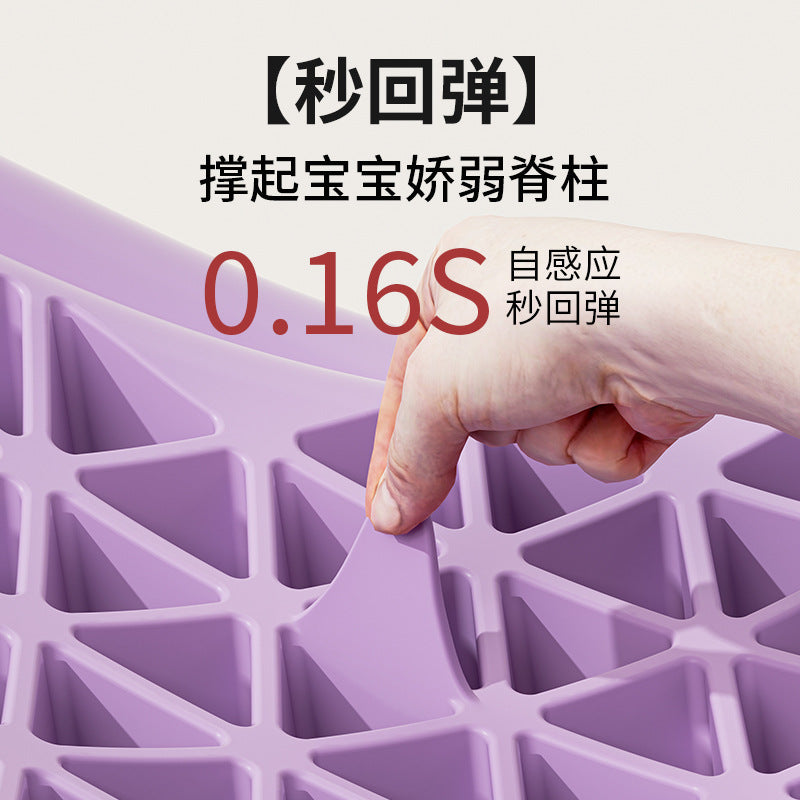 New smart temperature-sensing baby bath support: sit, lie down, and support for bathing – non-slip, portable bath rack