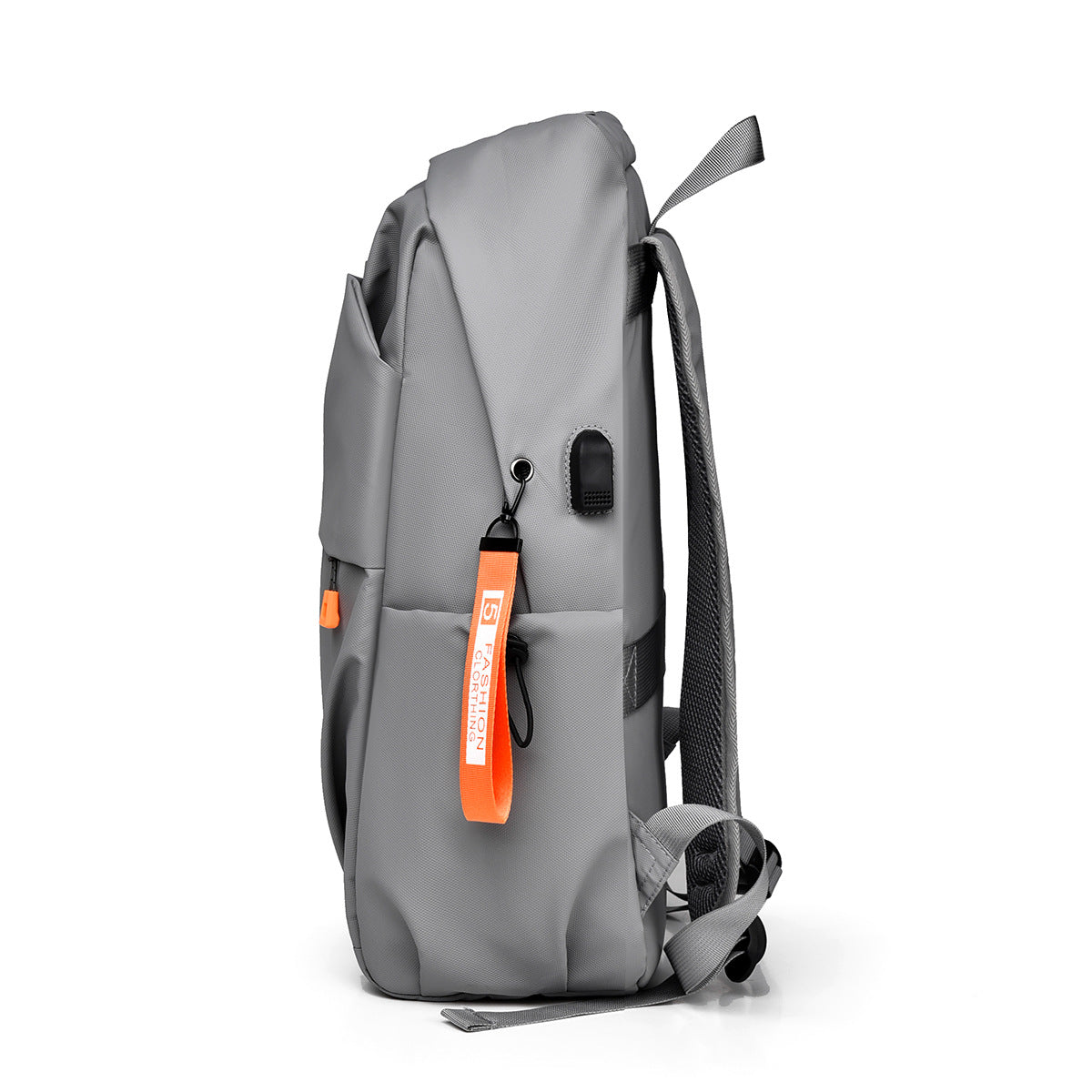 Processing custom men's backpack large capacity solid color simple business travel computer backpack junior high school college students