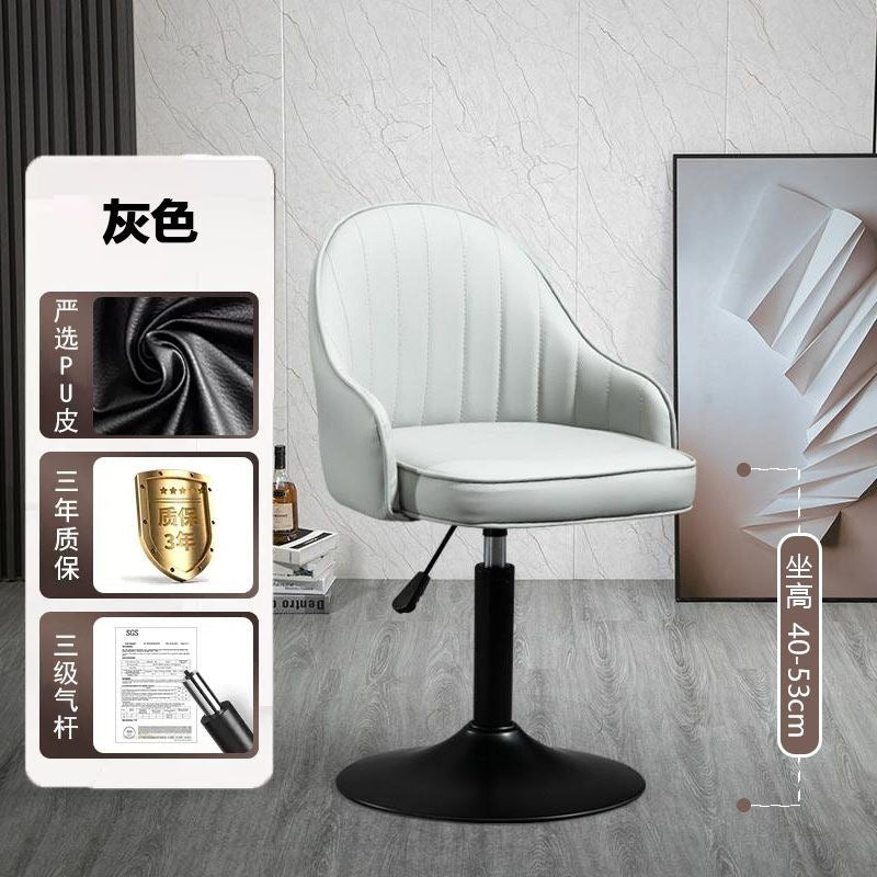 Bar chair adjustablerotate modern casual backrest bar stool for home front desk bar accessible luxury chair high stool