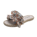 Influencer-approved women's summer slippers, korean-style, trendy and instagrammable, 2021 new collection, fairy-style floral print, versatile, non-slip, beach-ready sandals and slippers