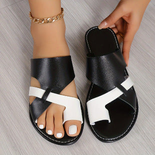 summer new arrival: plus-size women's flat slippers for cross-border e-commerce. available in sizes 36-43. wholesale options available. dropshipping to  and