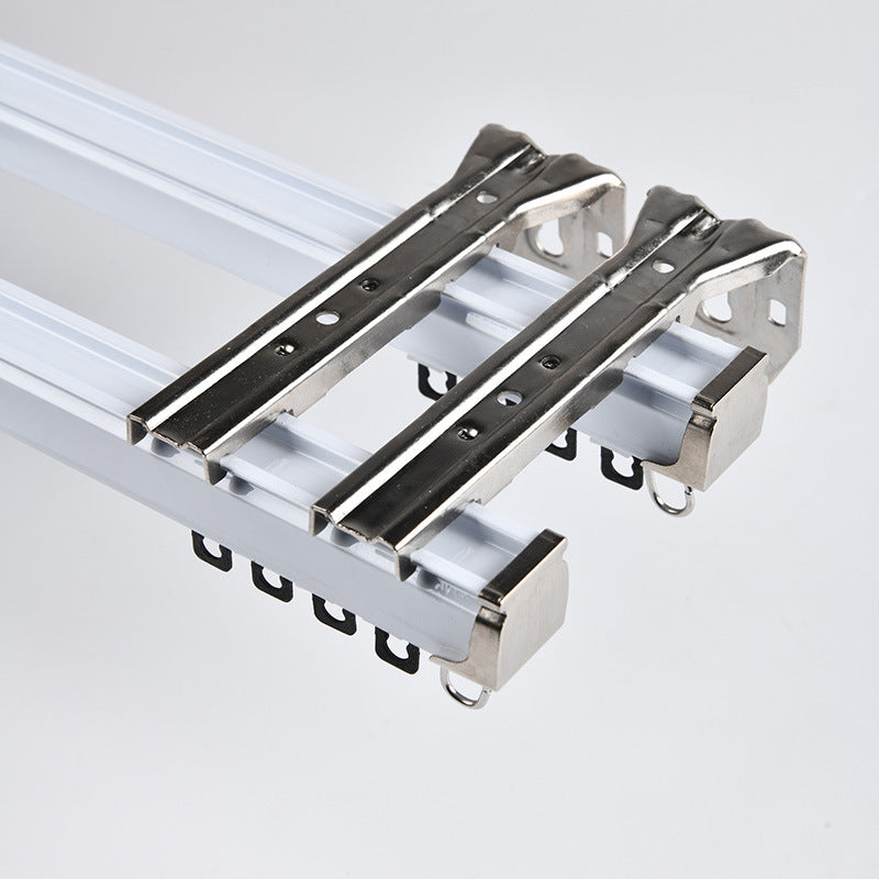【g202】aluminum alloy electrophoresis ultra-thick peak wall thickness 2.0 silent curtain track slide curtain rod guide rail