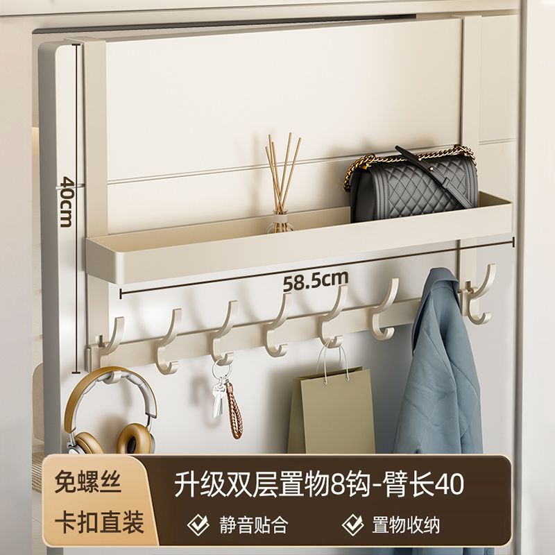 No punching door back hook hanger coat hook storage rack clothes storage rack artifact door back wall hook dormitory