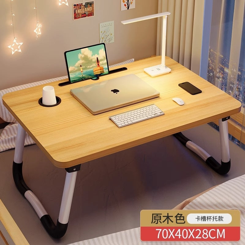 Small table on the bed, foldable computer desk, for home bedroom bay window desk, dormitory student dormitory lazy study table