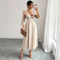 fall/winter new arrival: women's elegant and romantic sleeveless maxi dress - french style for cross-border e-commerce