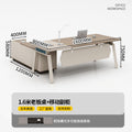 Single boss desk office desk casual modern supervisor desk manager office casual modern desk and chair combination