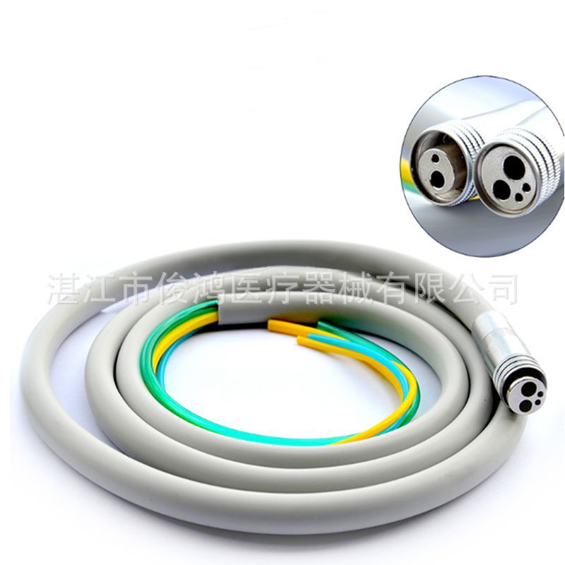Dental mobile phone tube dental chair high speed mobile phone tube mobile phone tube 2/4 hole silicone tube with connector water rope dental chair accessories