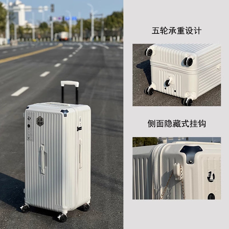 2025 new high-value suitcase wide trolley case mother and child case suitcase set wedding password box 20 inches