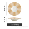 Nordic creative high-end western dinner plate pasta plate hotel restaurant upscale dessert pastry pasta presentation plate