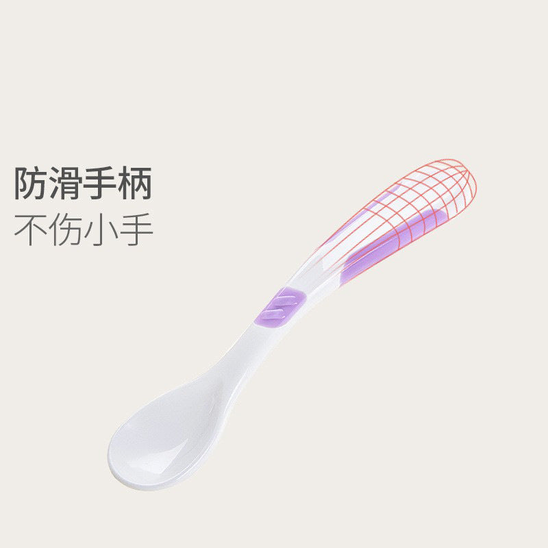 Manufacturer baby spoon baby spoon and fork combination newborn learning to eat kids feeding water food tableware oem export