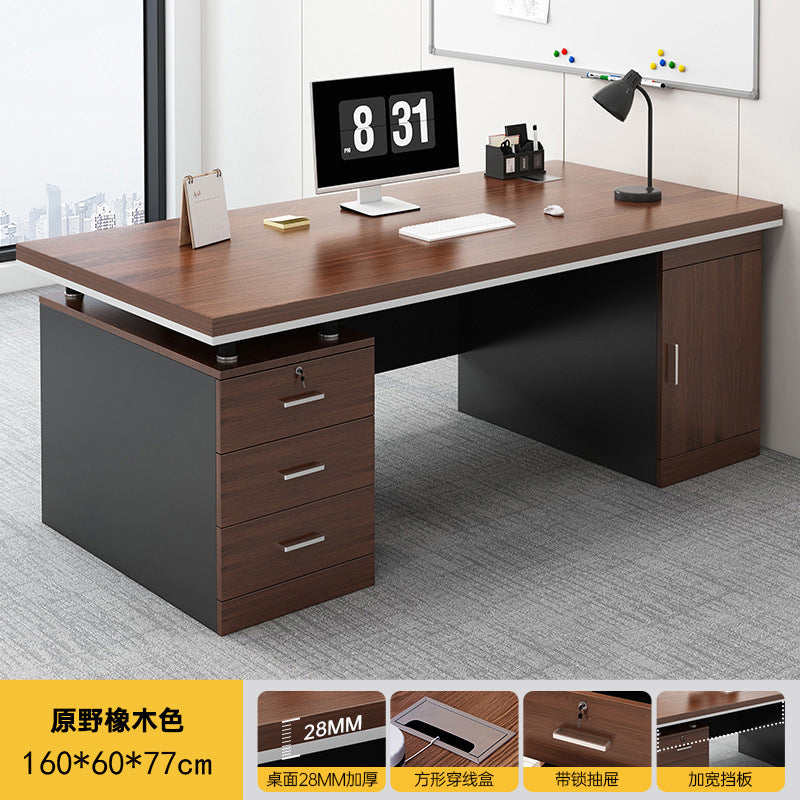 New arrival: executive desk - minimalist modern office desk and chair set for employees, home office, and computer use