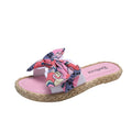Women's summer sandals & slippers 2023: new fashionable sweet & girly style with bow detail, perfect for beach & casual wear - flat, one-strap design