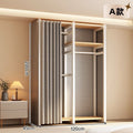All carbon steel all steel frame metal wardrobe bedroom rental house free combination open floor thickened simple wardrobe
