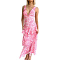 european and american summer new women's clothing: pure & sexy halter dress, women's chiffon slim-fit ruffle skirt