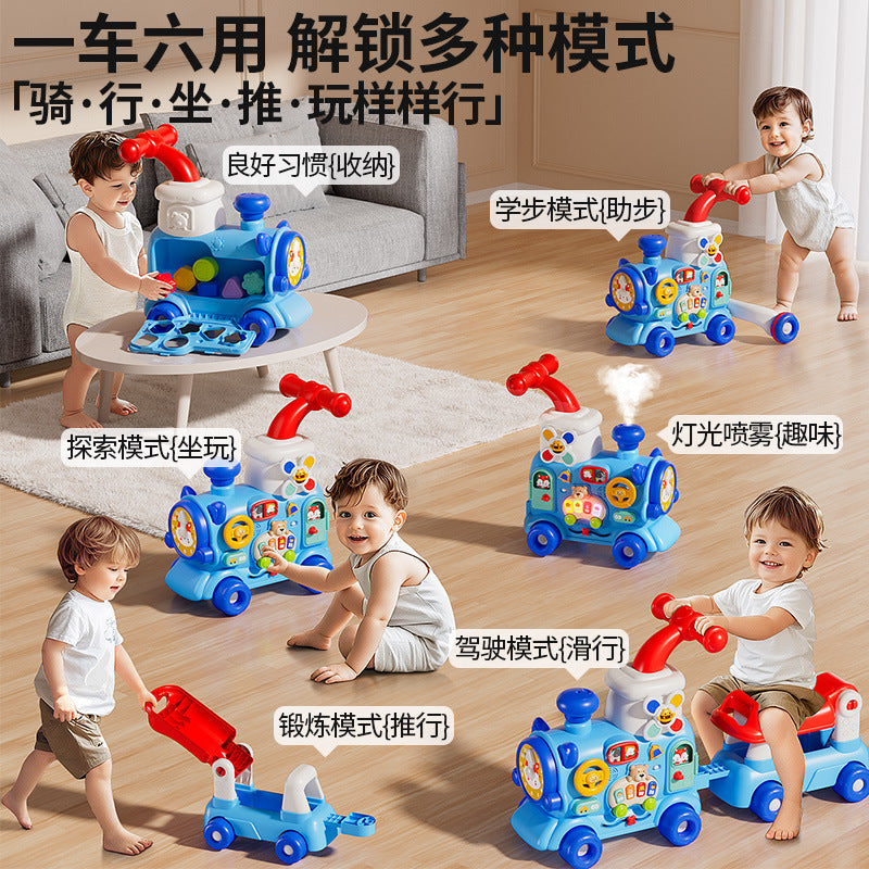 Baby walker multifunctional stroller 4-in-1 infant walker early education toy birthday gift