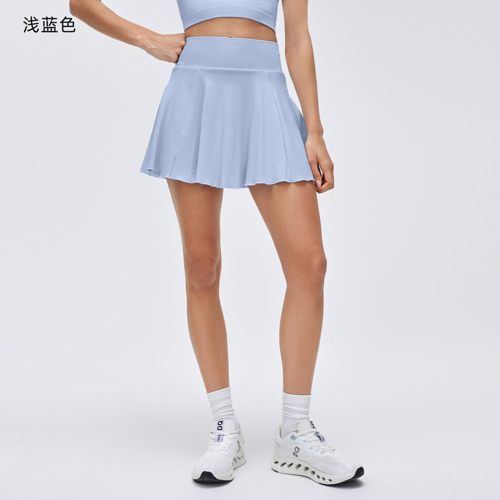 Polo collar sports tank top women's summer outdoor fitness yoga tennis skirt running training athletic skort set