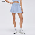 Polo collar sports tank top women's summer outdoor fitness yoga tennis skirt running training athletic skort set