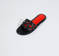 2025 new women's low heel flat sandals and slippers - round toe, voltage laser design