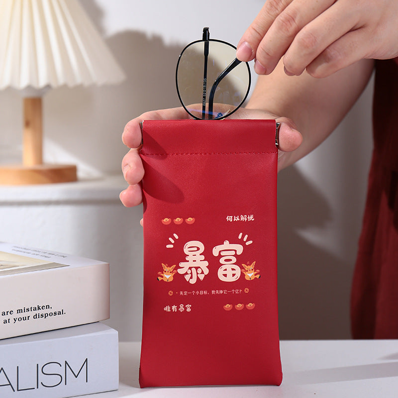 Sanitary napkin storage bag women's explosion cute cartoon lipstick cosmetic bag small portable large capacity
