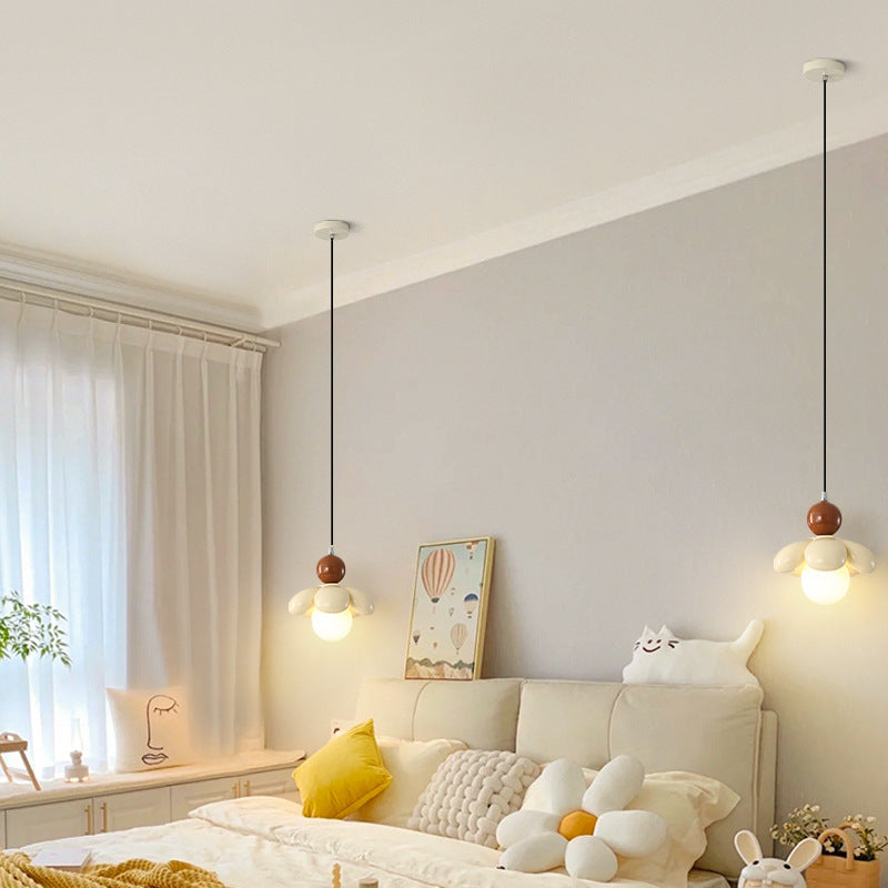 Walkway corridor flowers simple creative cream wind children's room bedside small chandelier eye protection energy saving bedroom chandelier