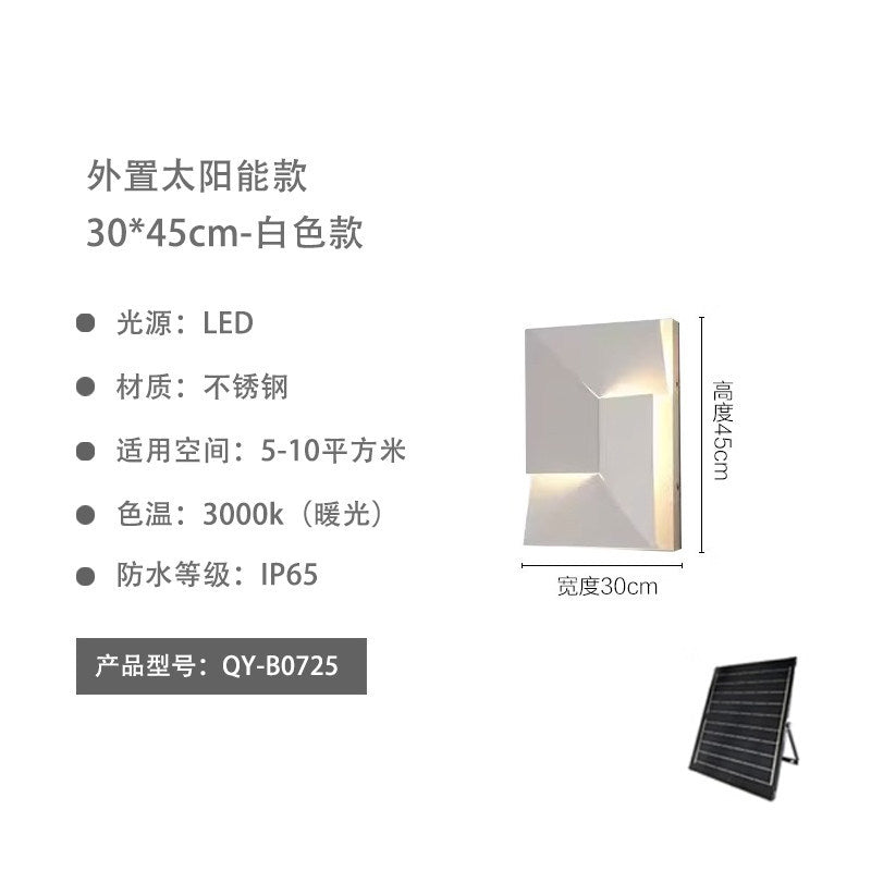 Outdoor wall light villa solar waterproof garden light outdoor entrance exterior wall art creative landscape atmosphere wall lamp