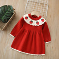 Girls' knit sweater dress - autumn/winter  new collection - bow detail, chanel-inspired sweet princess style