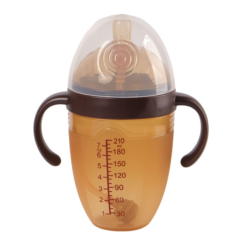 breast milk solid feeling all silicone feeding bottle nano silver weaning artifact baby anti-flatulence feeding bottle 210ml