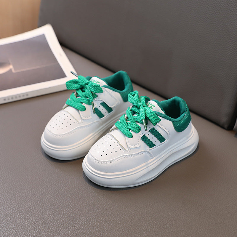 【clearance】kids' breathable sneakers: boys' athletic shoes, mid-cut soft sole sneakers for toddlers and young children, girls' shoes