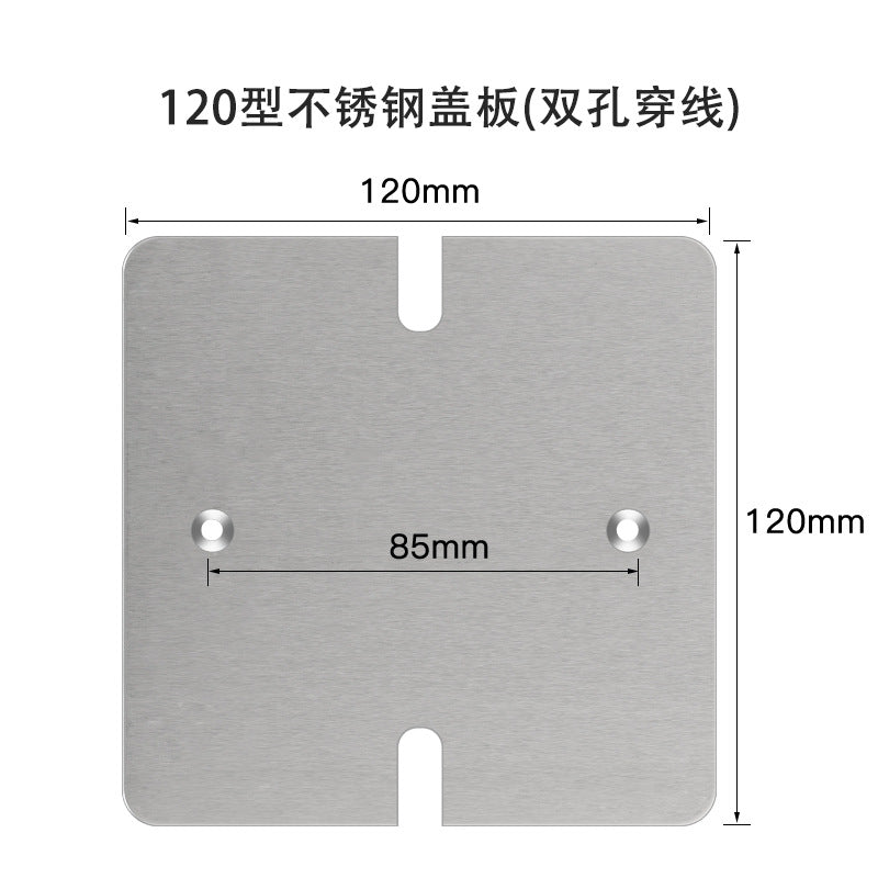 86 bottom box cover floor plug decorative cover 120 stainless steel floor socket silver all copper blind plate iron box floor plug cover