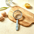 Stainless steel mesh drain for home kitchen tool soy milk filter sieve flour baking milk tea ceramic handle fence