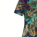 wholesale women's short-sleeved dresses, fashionable women's dresses for spring, summer, and autumn, new cross-border printed designs