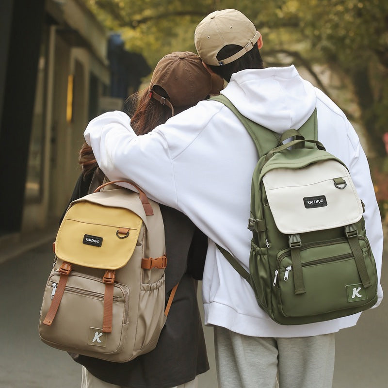 New large-capacity sturdy and durable backpack, schoolbag, high school student fashion trend backpack, computer bag