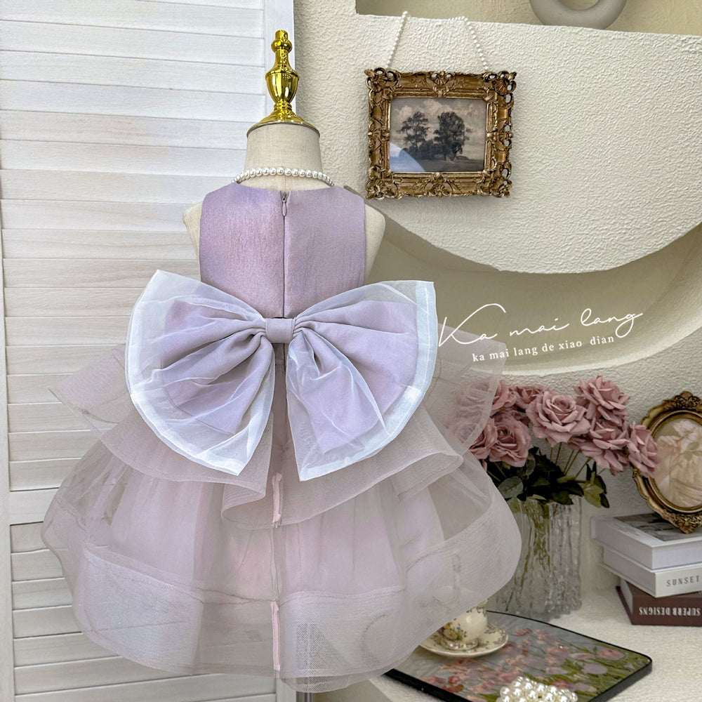 Girls' dress  summer premium birthday dress baby girl summer outfit stylish sleeveless puffy princess dress