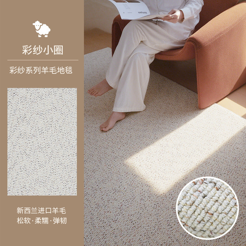 Wool carpet plain color living room accessible luxuryclassynew arrivalfor home carpet large house standard bedroom floor mat stain-resistant thickened