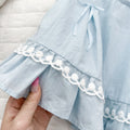 Girls'  dress: sweet, cute, and stylish - a fashionable and ethereal pink lace dress for girls