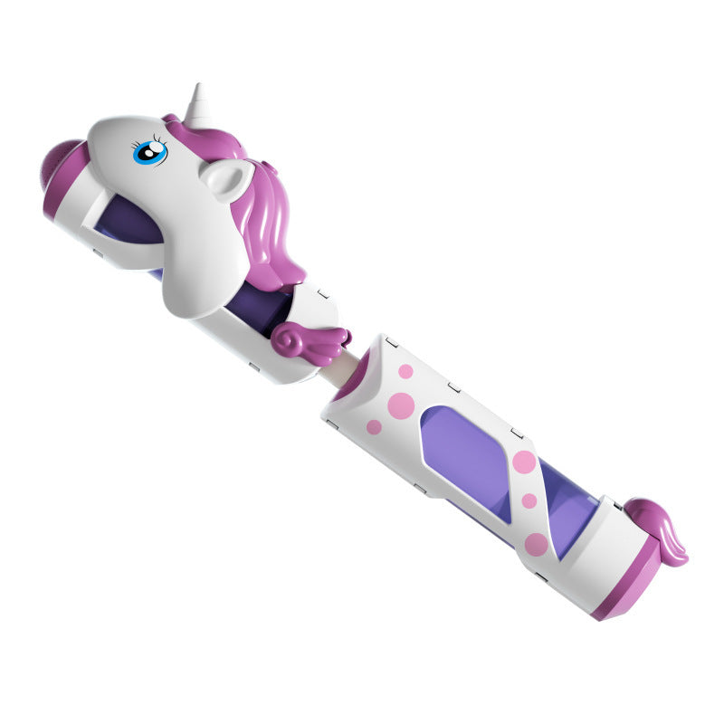 Kids' diy fireworks water gun air powered soft bullet 3-in-1 animal toy gun - new cross-border model