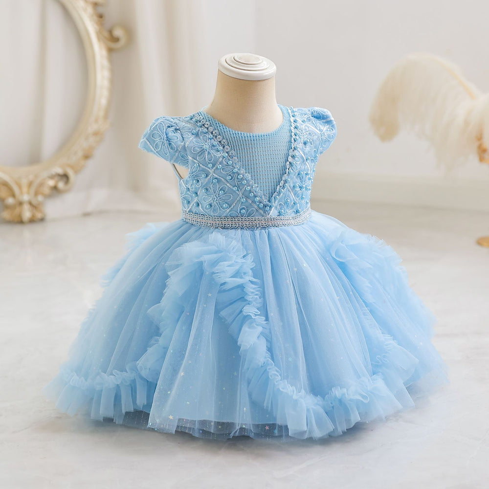 New arrivalin stockgirl evening dress sequin beaded tutu princess dress grab week dress flower girl