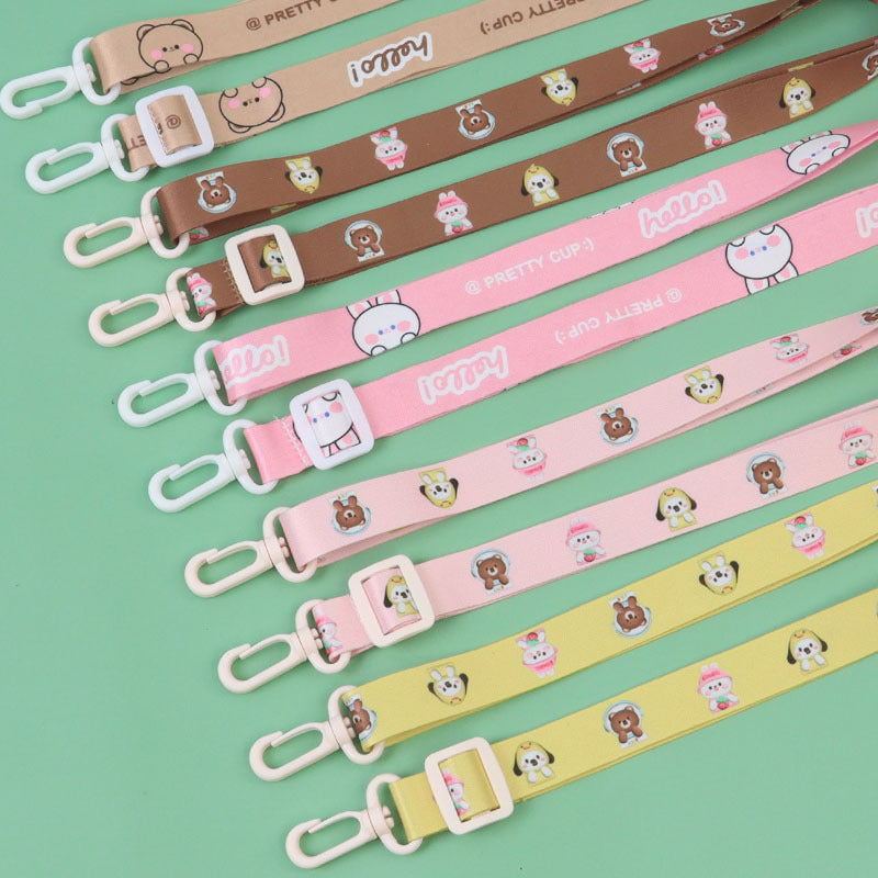 Manufacturer water kettle cup with kids cartoon water cup lanyard thermos cup halter rope water cup kettle accessories cup sleeve crossbody cup