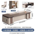 2.4m double short cabinet boss table + boss chair + 6-door bookcase