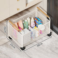 Bathroom cabinet under storage rack laundry detergent bathroom wheeled storage basket wash basin under washbasin movable storage rack