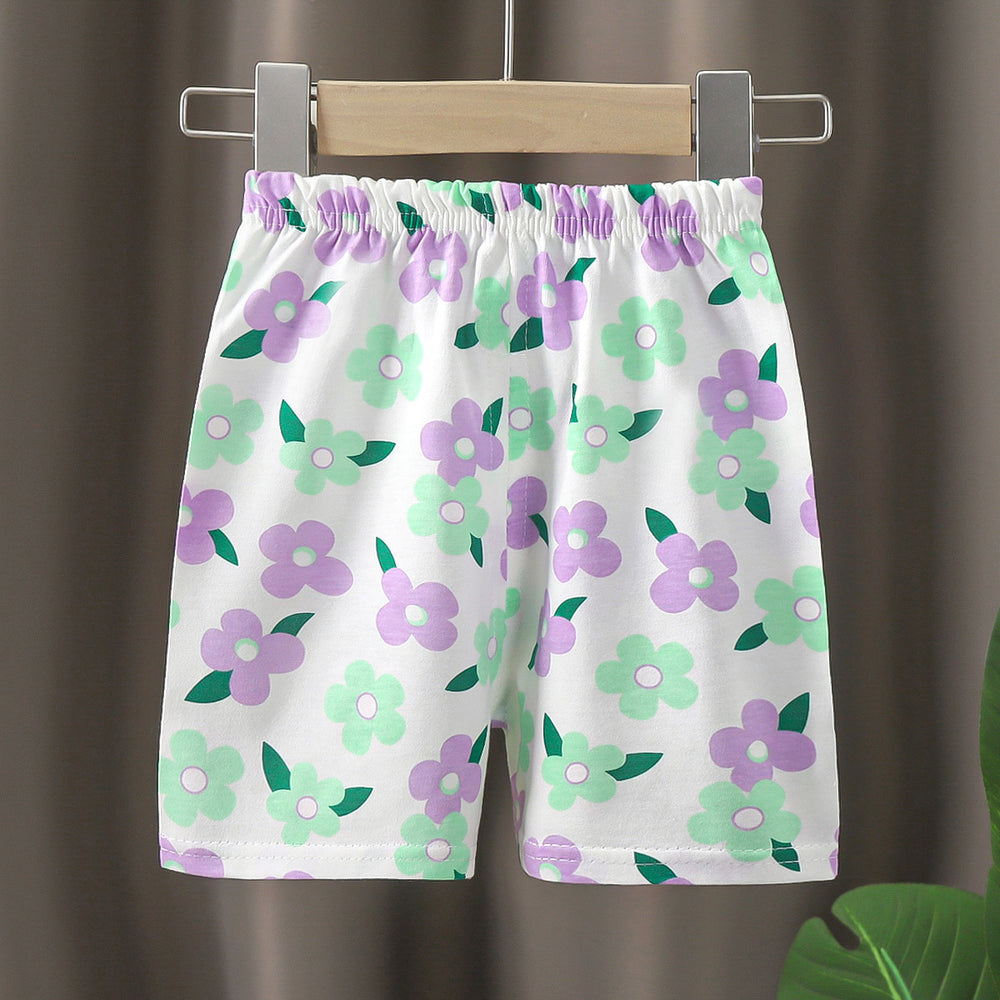 Summer kids' pure cotton shorts, baby pants, boys' and girls' all-cotton casual pants, toddler and child's undershirts - dropshipping available