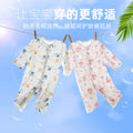 Newborn long-sleeve romper, baby pure cotton pajamas, air conditioning suit, infant lightweight breathable onesie, crawling suit, summer outfit