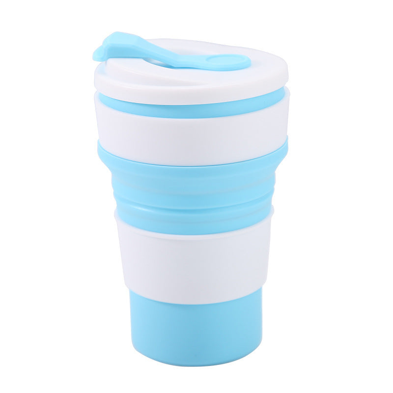 Cross-border silicone water cup travel outdoor portable folding cup easy cup high value coffee cup FCM camping