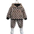 Boys' hoodie and pants set - new autumn/winter  collection: stylish and trendy two-piece tracksuit for kids