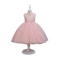 Wholesale manufacturer of girls' formal dresses & performance costumes - mid-length sequin-embellished birthday flower girl dresses - ready to ship